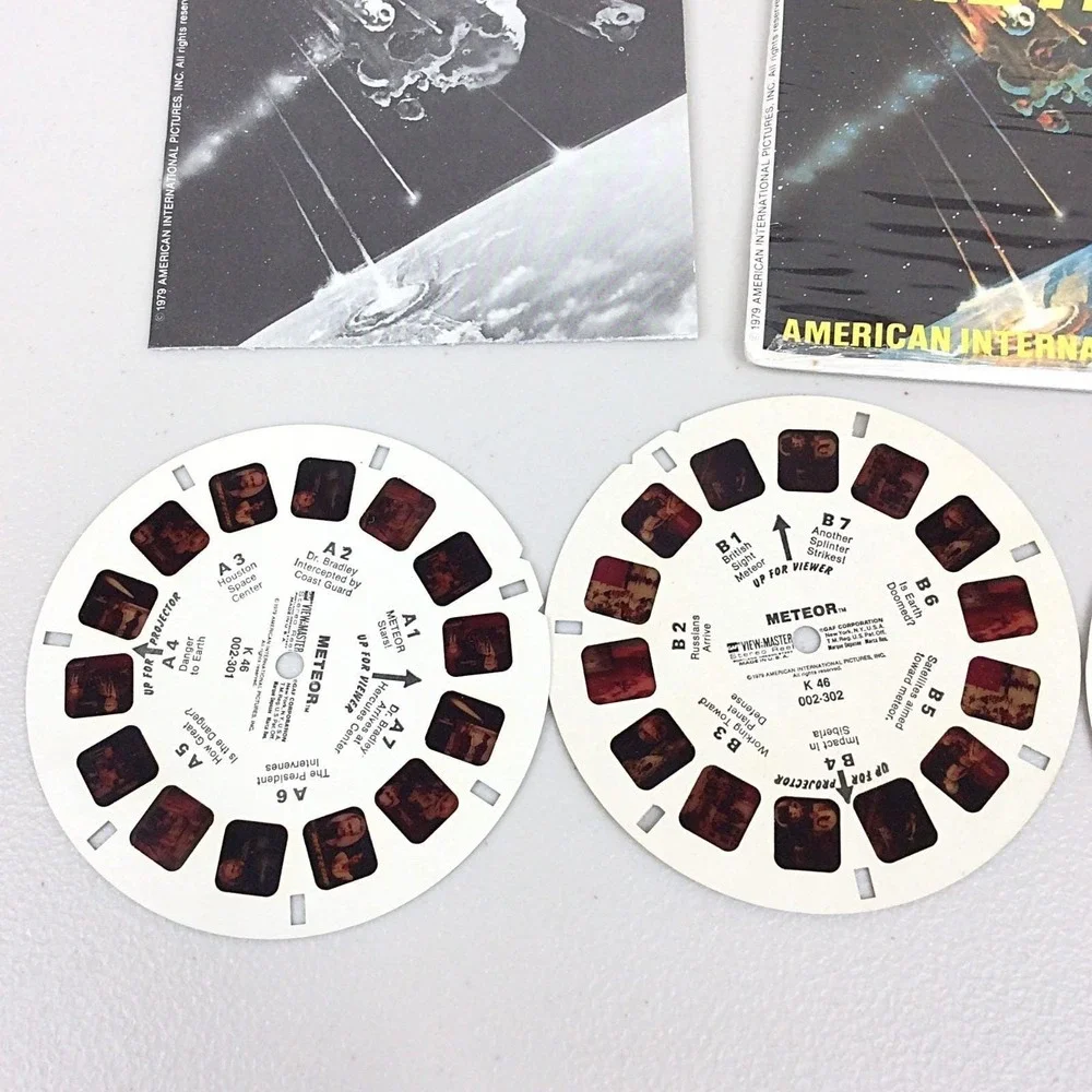 Vintage 1979 GAF View Master 3‎ Reel Set Meteor K46